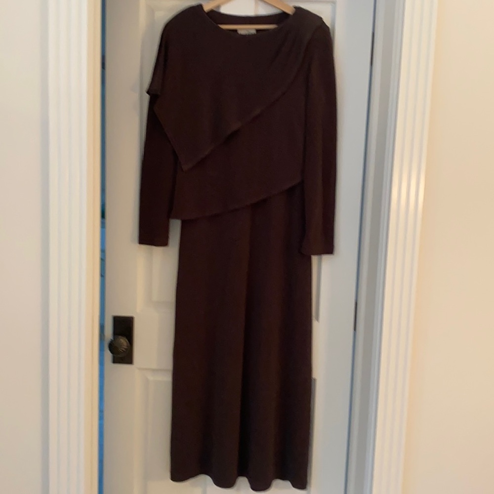 Joseph Ribkoff maxi tank dress with matching asymmetrical top